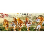 보석십자수 호랑이십자수 대형십자수 원형비즈 diy패키지 액자별도구입 w-오복입문 180 1개