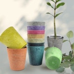 아트스톤 라운드클레어 분갈이 플라스틱 화분 12호 1개 토프