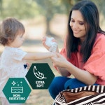 메드 프라이드 일회용 미리 적신 행주 8 x 12 80팩 - 민감한 피부를 위한 천 물티슈 추가 부드러운 요실금