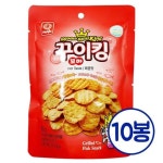 꼬마꾸이킹 매운맛 25gx10개어포 조미 맥주용안주 편의점 쥐포 빼빼어 얇은 마른 건조 오징어