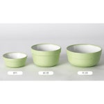 남문종합주방 pc 병원용 투톤 칼라식기 그린 밥공기 국 그릇 찬기 1개