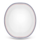 코렐 코렐 레드앤블루 타원접시 대 1개