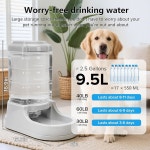 케논드 2 5갤런 자동 반려견 물 디스펜서 반려견용 중력 물그릇 9 5L 대형 물그릇 실내 외 반려견에게 적합 1 2 5 Gallon dog feeder