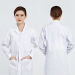 여성용 실험실 의사 약사 가운 01 L