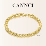 여성용 CANCI 팔찌 스태커블 밀 체인 주얼리 선물 6 5-9 사이즈 제공 6 5 Inches