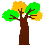 지니스쿨 교실 환경미화 - 넓은잎 봄 나무 세트 기본 150