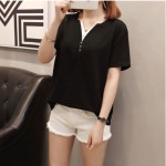 더블제이플러스 여성용 반팔 티셔츠 J0584