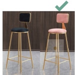 굿데이 인테리어 포인트 스틸 바텐의자 골드핑크 고급 디자인 편의점 편안 커피숍