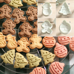 크리스마스 쿠키커터 스템프 4종 쿠키 만들기 재료 믹스 모양 틀