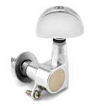 QWORK 6팩 튜닝 페그 - 범용 3L 3R 기계 헤드 노브 어쿠스틱 일렉트릭 기타용 키 액세서리가 고품질 아연 합금 금속 튜너