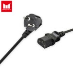 동양전자 국산 AC 220V 10A 파워 케이블 짧은 선 컴퓨터 모니터 PC 전원 1개