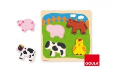edugood 농장동물퍼즐 그림자퍼즐 연상퍼즐 바닥판 색상과 모양을 보고 연상되는 퍼즐을 맞춰요