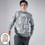 닥스골프 DAKS Golf 닥스골프 남성 로고 패턴 방풍 반집업 니트 DGS