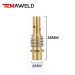 MB 14 15AK 코팅 용접 도구 0 8 1 구리 전도성 노즐 절연 슬리브 연결로드 액세서리