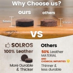 당구장 큐 팁 - 당구대 교체 키트 당구 팁 스틱 헤드 가죽 스누커 SOLROS with Glue