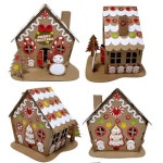 리빙트릭 종이접기세트 미니어처하우스 입체종이 입체페이퍼 겨울 굴뚝집 만들기 조명등추가