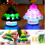 클레이피아 클레이피아 클레이피아 크리스마스 디폼블럭 무드등 만들기 키트 트리 LED등포함 어린이집 초등 체험 활동