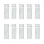 유킴 10개 금속 슬랫월 유틸리티 후크 노치 그림 디스플레이 걸이 걸이형 페그보드 사진 프레임 슬랫 패널 흰색