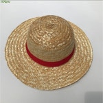 루피 밀짚 모자 샹크스 원피스 코스프레 페도라 왕골 밀짚 소재 자연색