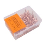 EMUKOEP 250Pcs 말굽 못 구리 도금 방청 승마 장비 애완용품 E5 E3