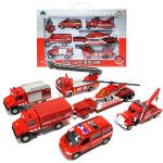세계유통 경찰소방종합세트 경찰차 소방차 미니카 다이캐스팅 소방종합세트 소방차 1개