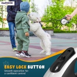 황제 펫 26피트 길이의 접이식 반려견 목줄 흰색 - 최대 110파운드의 중대형견을 위한 미끄럼 방지 그립이 튼튼한 반려동물 Aura BW26 16 ft