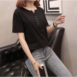 더블제이플러스 여성 루즈핏 반팔티셔츠 J0838