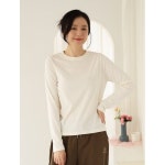 웬디즈갤러리 크린 피치 라운드 티셔츠 기본 심플 데일리 TTS102