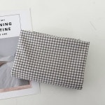 면원단 면 100 20수 체크 모카그레이 WS 1388 A6