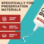 책 건조 투명하고 유연한 바인딩 제본 눅 프레임 콜라주 종이 예술 공예에 -