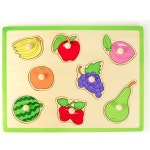 아기퍼즐완구 과일 원목 끼우기 18개월이상 원목교구 유아교구 아기용퍼즐