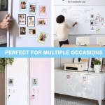 후지필름 인스탁스 미니 12 11 99 41 SE 7 EVO 카메라 2 15 x3 4 필름용 WOGOZAN 30팩 마그네틱 액자 냉장고 컬러풀