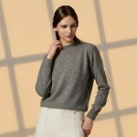 앱섹 몽골캐시미어 하프넥 풀오버