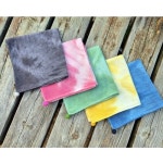 수제 천연 염색 손수건 치차 초록 대