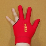 코리아당구장갑-빨간색 IBS세손장갑 프레데터당구장갑