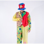 삐에로 신사 의상 성인 남자 코스프레 파티복 할로윈