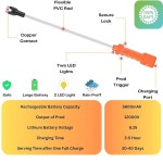 소 제품 2개의 LED 조명이 충전식 전기 축산 가축 관리 농장 목장 목축을 위한 방수 동물 소 돼지 개 염소를 샤프트가 제품 26 7