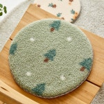 모던하우스 모던하우스 L 뽀글이 원형방석 그린 트리 D33 NF4125021