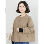 조이마담 패치 라운드 점퍼 J3374