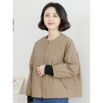 조이마담 패치 라운드 점퍼 J3374