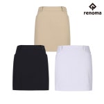 레노마골프 여성 골프 간절기 솔리드 H라인 허리 밴딩 스커트 M 7582