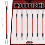 릴리풀 8개 저항 밴드 교체 운동 기구용 신축성 다리 발목 스트랩 남성 근력 피트니스 체육관 홈