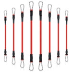 릴리풀 8개 저항 밴드 교체 운동 기구용 신축성 다리 발목 스트랩 남성 근력 피트니스 체육관 홈