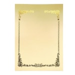 상장팩토리 금박 상장용지 화일지 170g 250개 Rose of Sharon