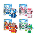 로보카폴리 로보카폴리 미니 변신로봇 2 4종팩 세트 폴리 로이 앰버 헬리