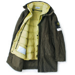 스톤아일랜드 25FW 스톤 링클 코듀로이 롱 후드자켓 카키