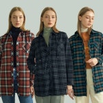 마르조 1종 체크후드아우터 QAFFU156