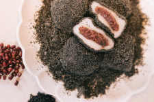 남해 이동복떡집 생활의 달인 유자 크림 찹쌀떡 흑임자폭탄 쑥자흰고물 등 삼자찹쌀떡 개별포장 24개