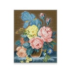 콩심팥심 큐빅아트 자수놓기 십자수 우아한꽃 집콕취미 DIY십자수 이색취미