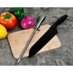 빅터 호닝 스틸 주방 나이프 샤프너 로드 12 샤프닝 스틸 304 스테인리스 손잡이 프리미엄 텅스텐